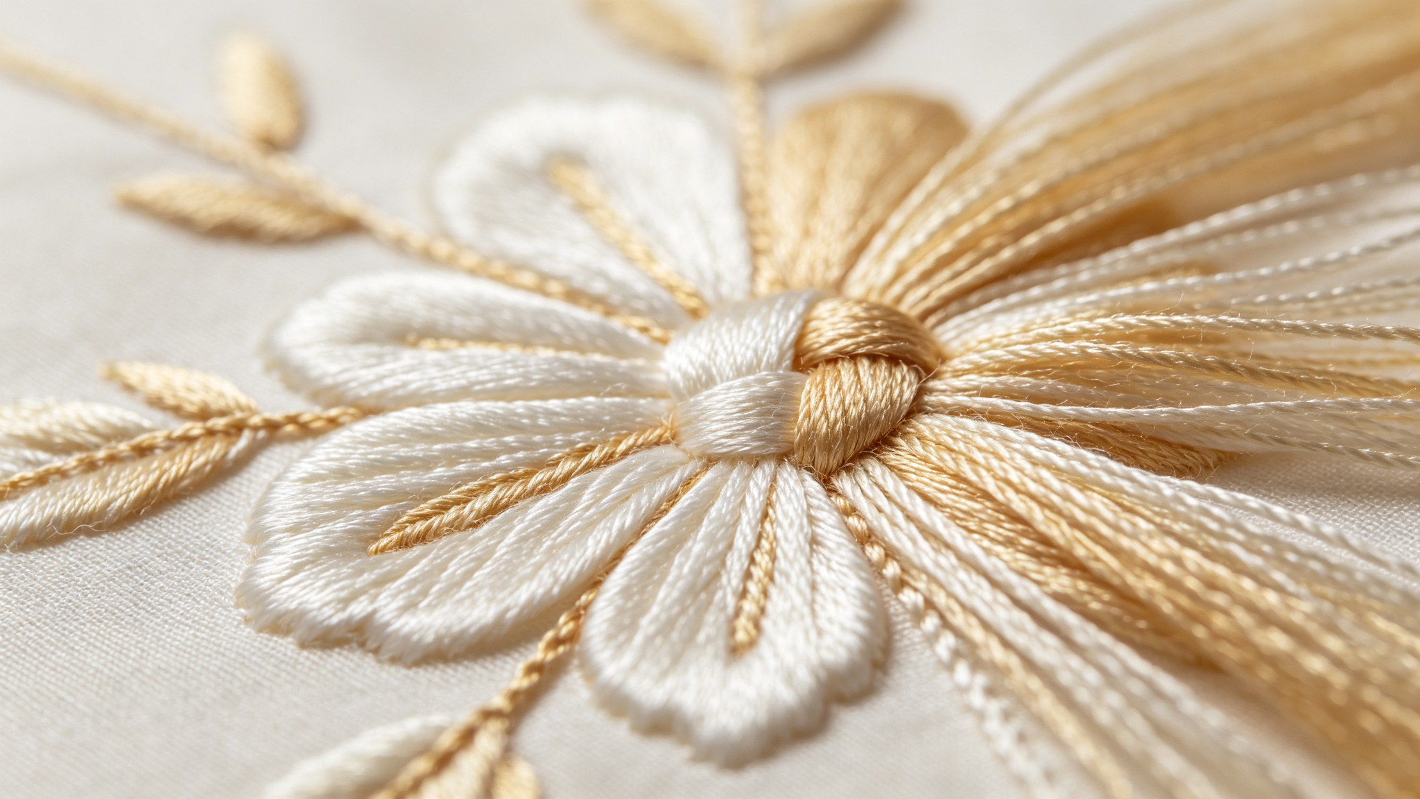Silk thread detail